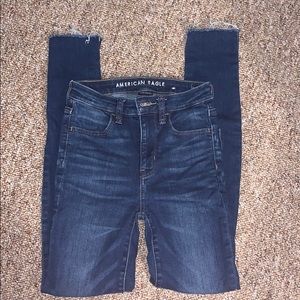super high rise american eagle jeans